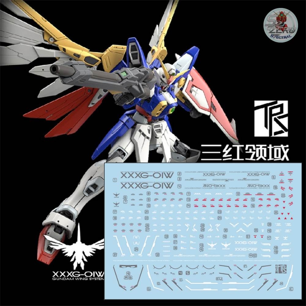 Decal nước RG Wing Gundam TV các loại
