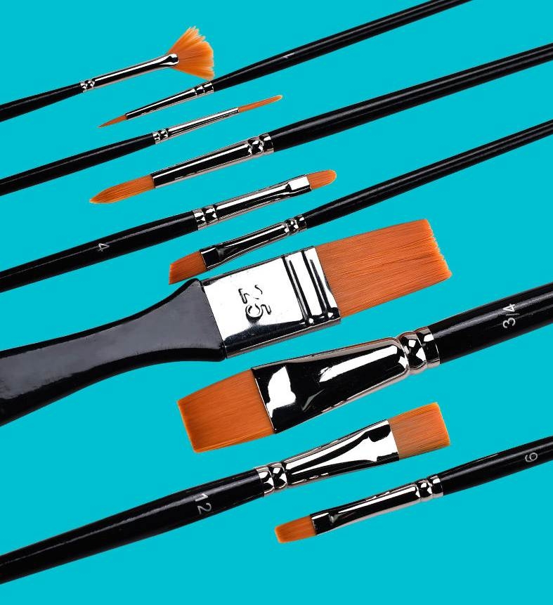 Bộ bút cọ vẽ sơn dầu oil - sơn nước acrylic Art Rangers