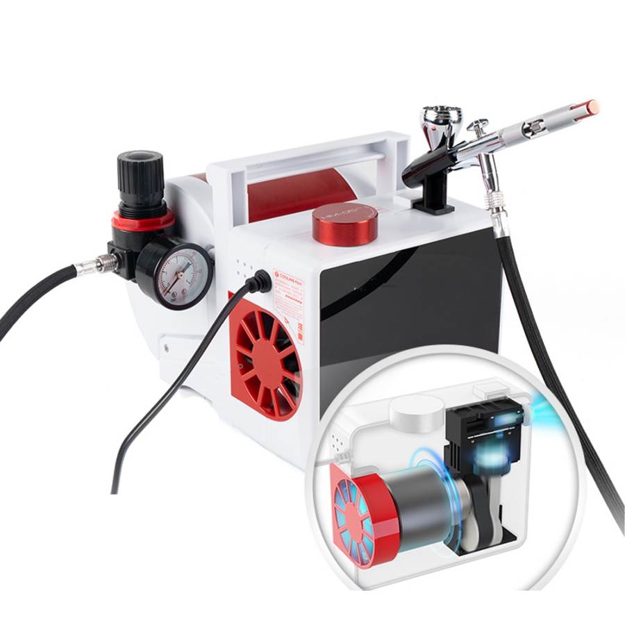 Máy nén khí sơn mô hình mini High Power Desktop Compressor airbrush HM05 Hobby Mio