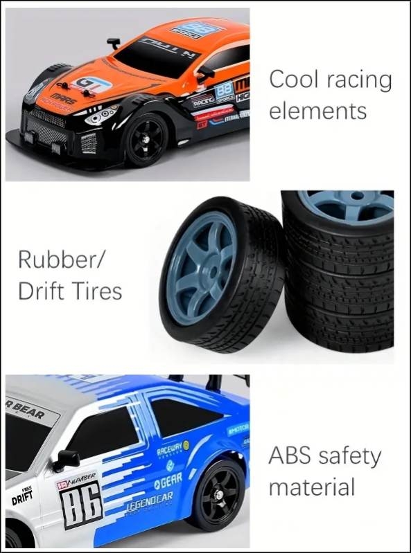 Ô tô điều khiển RC Car Drift 1/16 4WD 18KM/H High Speed Spray System Racing Rally