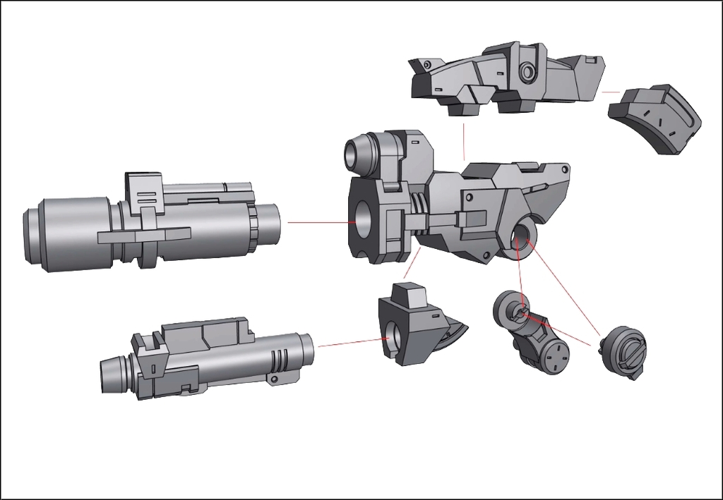 Phụ kiện mô hình A11 JIM DOUBLE CANNON WEAPON cho HG 1/144 PHOENIX