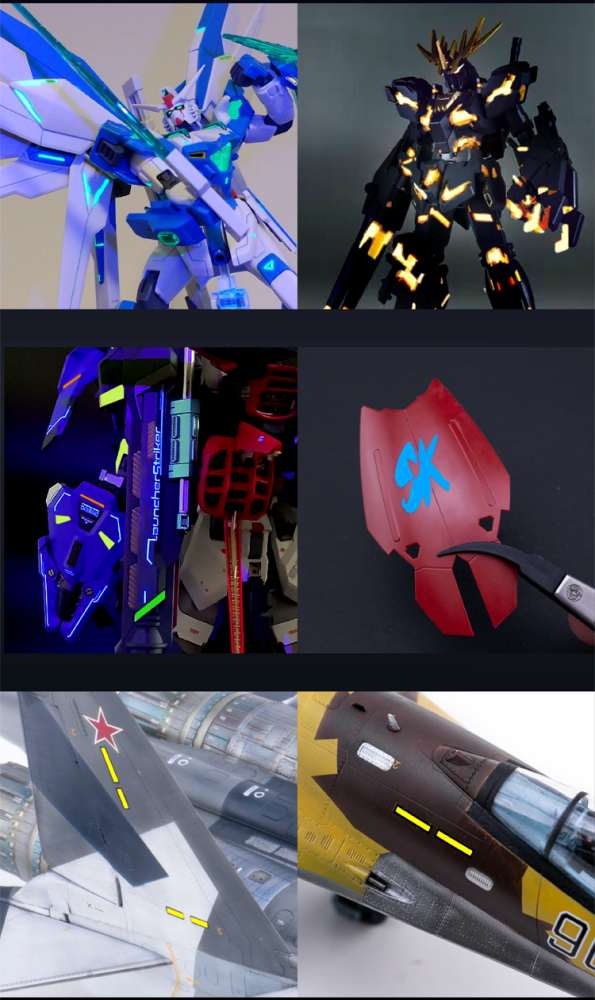 Bút sơn huỳnh quang UV Galaxy Fluorescent Color Markers Gundam Model Hobby Painting T07C11~17
