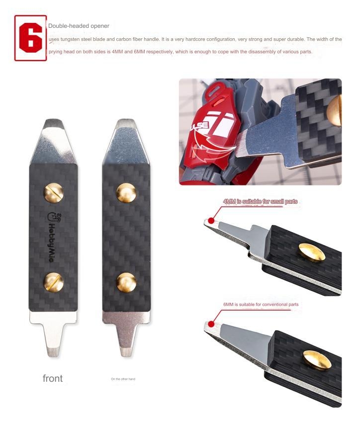 Bộ dụng cụ Hobby MIO Set Water Mouth Pliers Beginner Portable Scissor Tool Kit (kìm nhíp dũa dao knife ...)