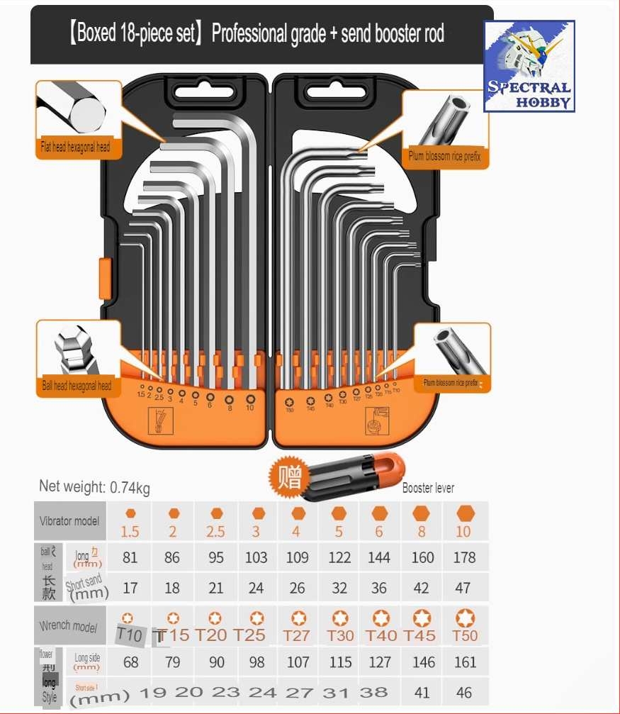 Bộ dụng cụ KOMAX tua vít lục giác hoa thị các loại Hex Key Wrench plum hexagonal metric screwdriver tool