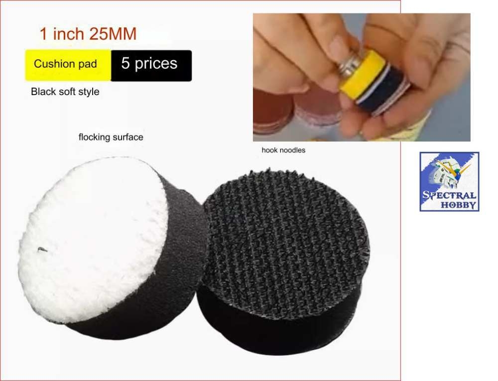 Giấy nhám, xốp, đầu dính đánh bóng 25mm gắn máy mài mini sandpaper disc #400-7000 grinding self-adhesive polishing