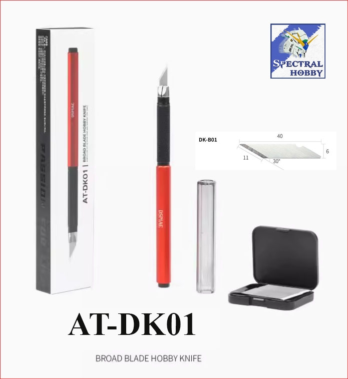 Dụng cụ Dspiae AT-DK dao mô hình Broad Narrow Blade Hobby Aluminium alloy hobby Knife Plastic Cutting