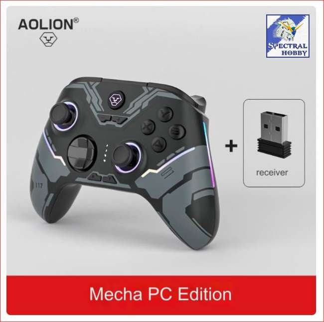 Tay cầm chơi game AOLION ALNS2286 Dual hall 2.4g Bluetooth Wireless PC Switch Android iOS