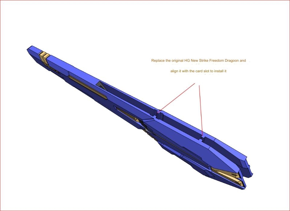 Phụ kiện PHOENIX A-19 Dragoon Wings Upgrade for HG Strike Freedom DIY
