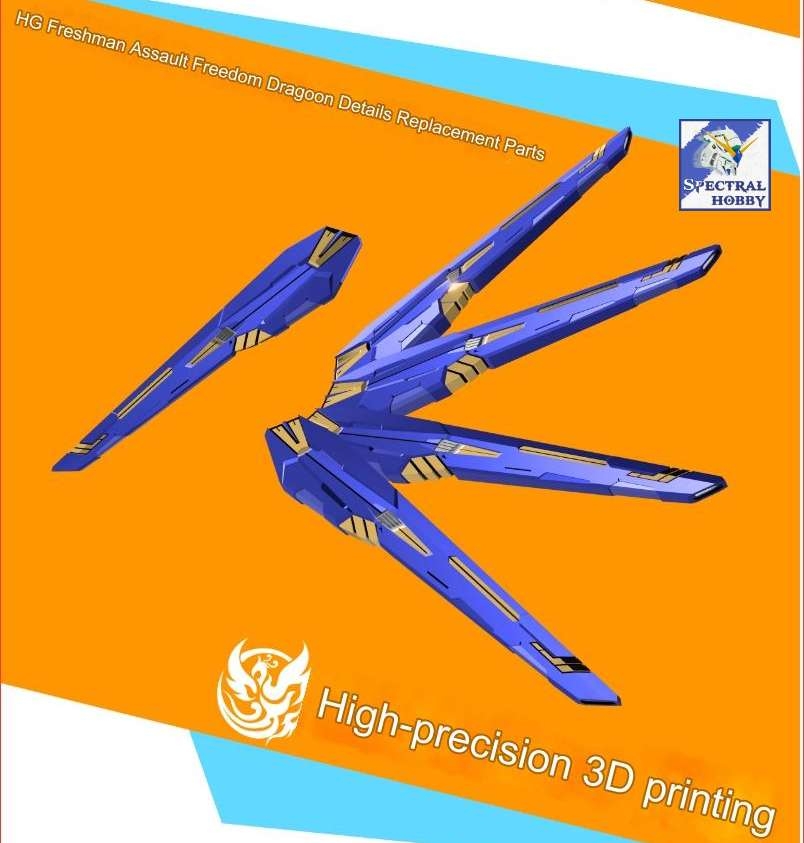 Phụ kiện PHOENIX A-19 Dragoon Wings Upgrade for HG Strike Freedom DIY