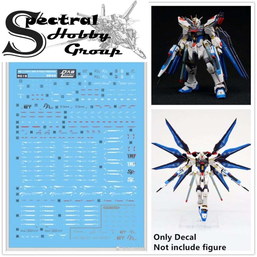 Decal nước dán mô hình PG MG HG RG STRIKE FREEDOM các loại water sticker