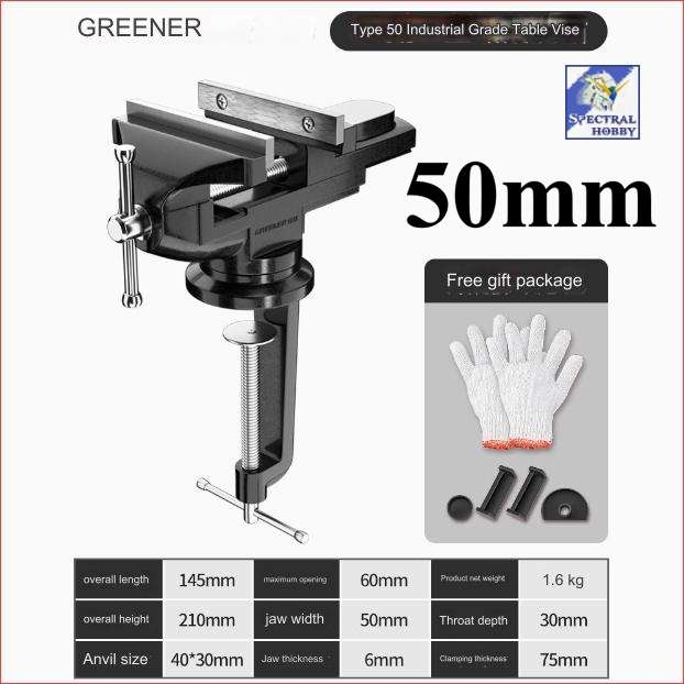 Dụng cụ Eto kẹp kèm đe Greener Mini Bench Dual-Purpose Table Clamp-on Vise With 360