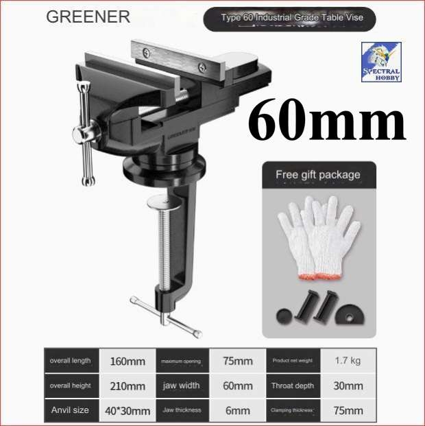 Dụng cụ Eto kẹp kèm đe Greener Mini Bench Dual-Purpose Table Clamp-on Vise With 360