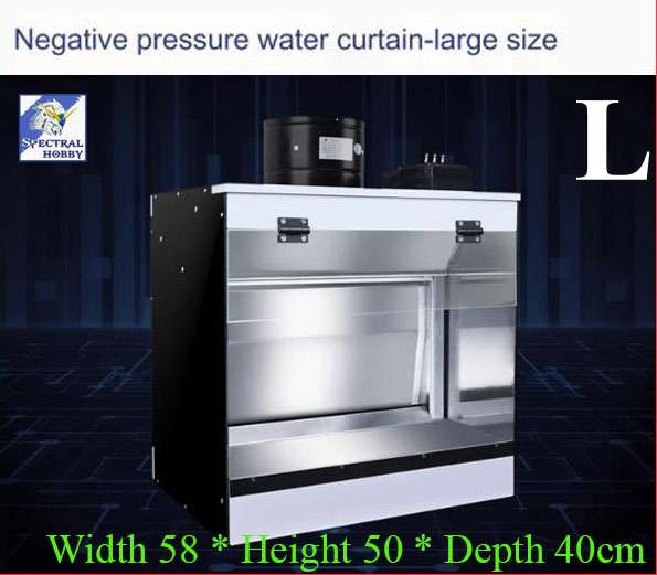 Hộp hút mùi sơn rèm nước áp lực âm LA23 SPRAY PAINT BOX NEGATIVE PRESSURE LAZY