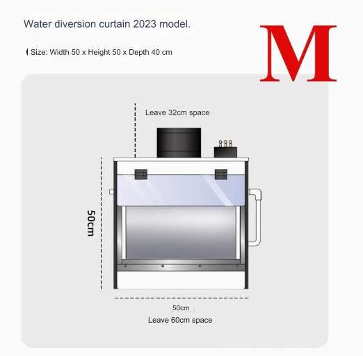 Hộp hút mùi sơn rèm nước Negative pressure Diversion SPRAY PAINT BOX LA23-D LAZY