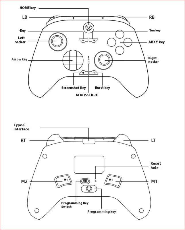 Tay game AOLION AL-NS2286H Wukong Great Sage Edition RGB Tri-Mode Gaming Controller with Dual Hall Effect Linear Trigger