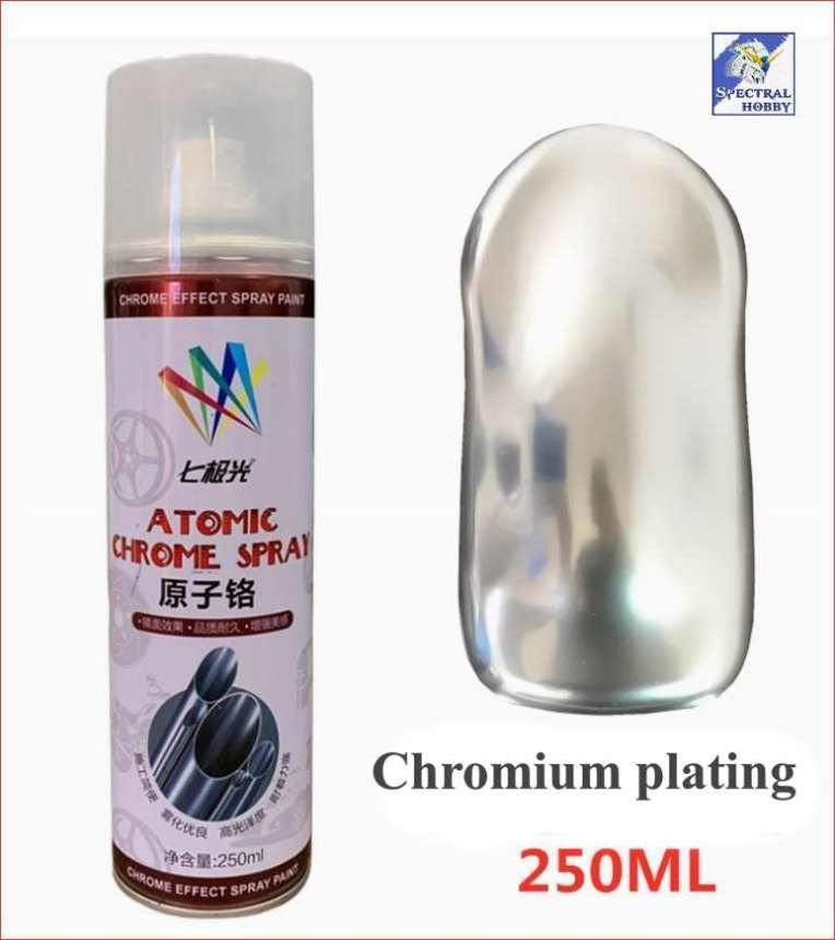 Sơn xịt siêu bóng metal anti-rust Chrome / Stainless / Silver / Gold electroplating color spray paint