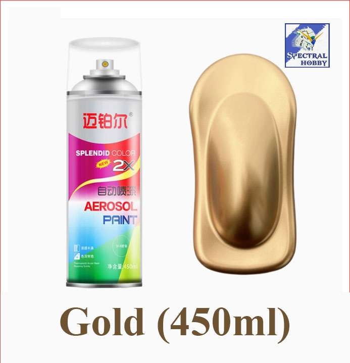 Sơn xịt siêu bóng metal anti-rust Chrome / Stainless / Silver / Gold electroplating color spray paint