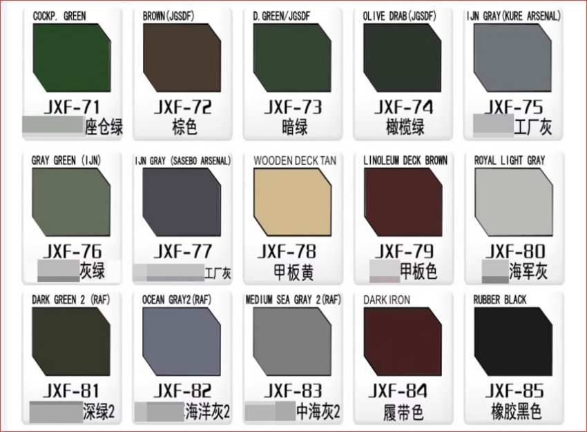 Sơn mô hình SUNIN màu quân sự Military Color JXF series paint lacquer