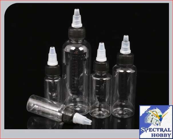 Lọ đựng pha sơn mô hình có bi / que hỗ trợ cho cả máy ngoáy sơn từ tính set *5 lọ Spare Bottle House Bear