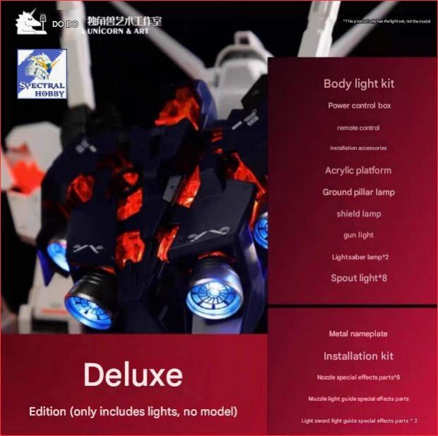 LED RGB cho Mega Size Unicorn 1/48 App Remote - UA model