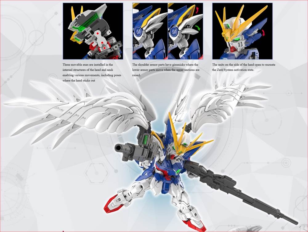 Mô hình lắp ráp MGSD Wing Gundam Zero Custom EW - bandai