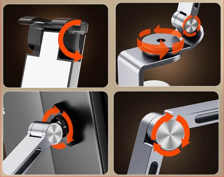 Giá Đỡ Arm nâng Điện Thoại Máy Tính Bảng CT9 Aluminum Alloy Bracket 360 Degree Universal stand for phone tablet stand adjustable