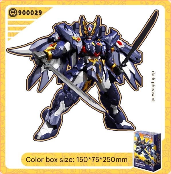 Mô hình lắp ráp Origin Spirit War Chronicles Rosefinch Raven Scorpion musha Black Tortoise SEMBO BLOCK