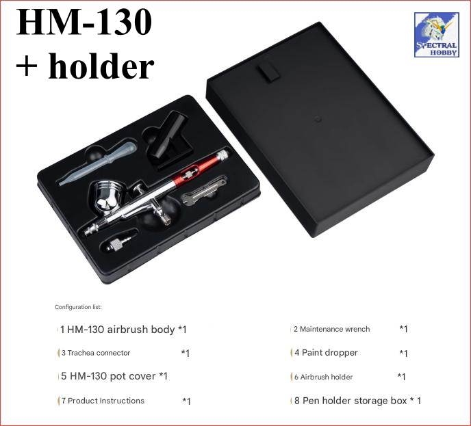 Bút sơn mô hình HM130 Airbrush HM-130 0.3mm Hs130 HOBBY MIO