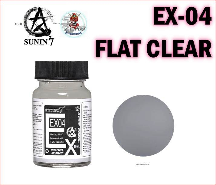 Sơn mô hình cao cấp Sunin Super Gloss Black White Clear Flat Star Shadow EX series Lacquer 60ml topcoat