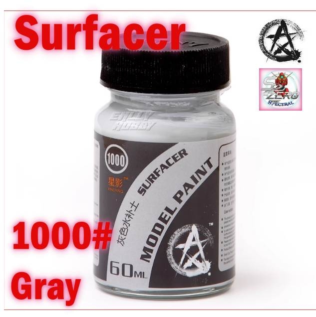 Sơn lót Surfacer các loại trên các chất liệu gỗ resin ABS giấy metal clay plaster Clear - Sunin paint