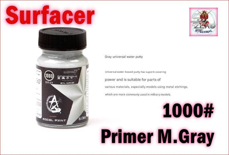 Sơn lót Surfacer các loại trên các chất liệu gỗ resin ABS giấy metal clay plaster Clear - Sunin paint