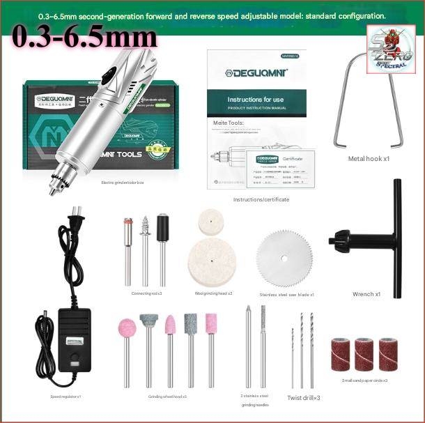 Máy khoan mài điêu khắc đánh bóng cầm tay đảo chiều DEGUQMNT Mini Electric Drill Grinder MNT998518