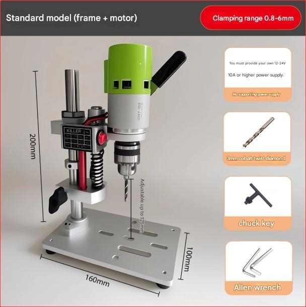 Máy khoan dọc JM802-775 v2 để bàn Table Mini Drill Press Wood Drilling PCB Punching