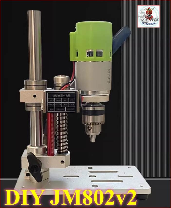 Máy khoan dọc JM802-775 v2 để bàn Table Mini Drill Press Wood Drilling PCB Punching