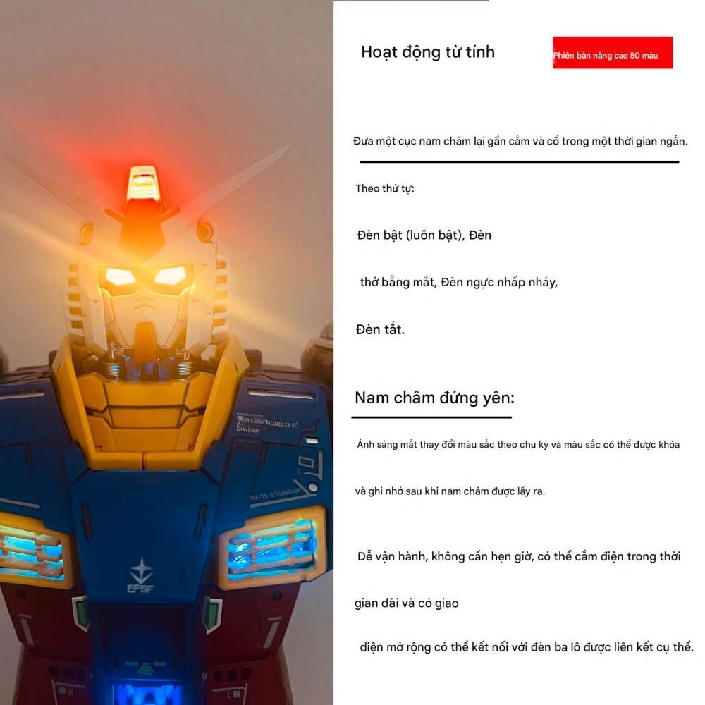 Led cho PGU RX-78-2 2.0 CUSTOM DIY