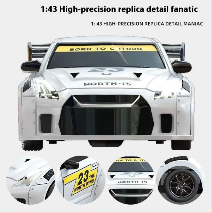Ô tô điều khiển RC Gyro Drift Car 1:43 mini racing 2.4G 4WD - Break The Dawn (BRRRRT)