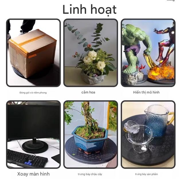 Đế xoay bàn xoay 20cm 25cm 30cm Model Turntable rotating platform Base