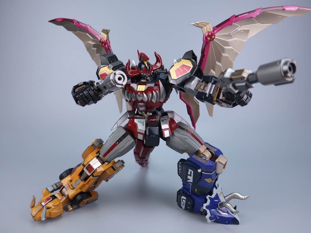 Mô hình G-01 Mighty Morphin Power Rangers Dino Megazord Daizyujin metal alloy model