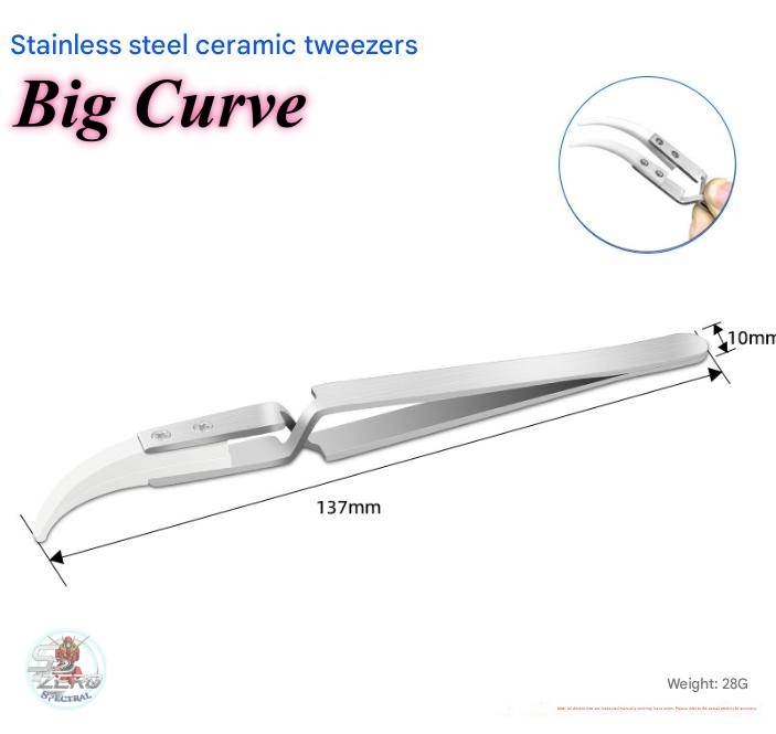 Nhíp sứ kẹp gắp linh kiện tự giữ - nhịp ngược Ceramic tweezers interchangeable cross-shaped heads