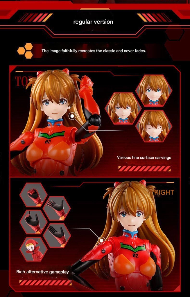 Mô hình EVA Blokees Evagelion Shikinami Asuka Langley With Entry Plug Interior