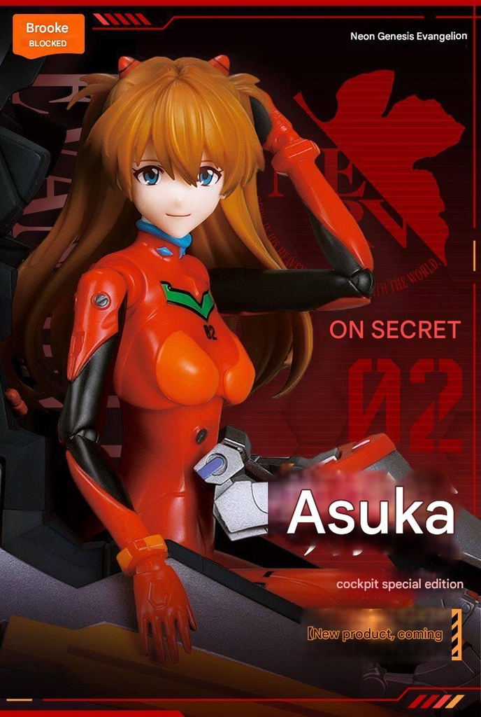 Mô hình EVA Blokees Evagelion Shikinami Asuka Langley With Entry Plug Interior