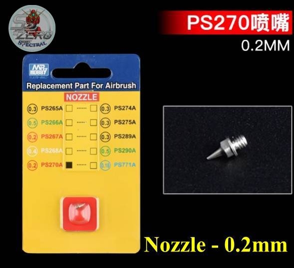 Phụ kiện mô hình Mr.hobby ps270 ps289 Iwata HP-CP kim sơn needle đầu béc nozzle bút sơn airbrush