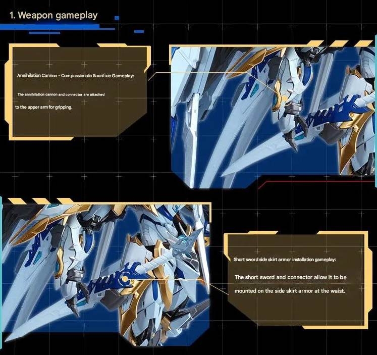 Mô hình lắp ráp MNP-XH12W 1/100 GAN JIANG Cang Tương Metal Frame MOTOR NUCLEAR