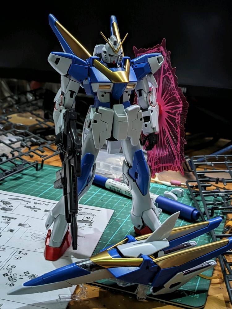 Mô hình lắp ráp MG 1/100 Victory 2 Assault Buster V2AB Gundam 6655 daban (decal+effect)