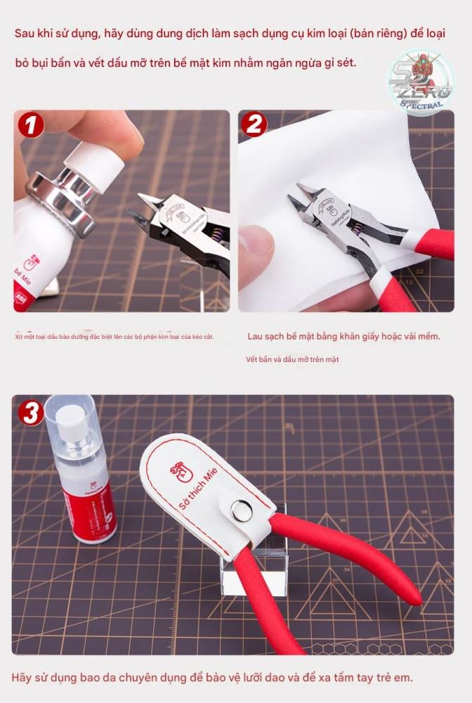 Kìm cắt mô hình HOBBY MIO HM108 Pro 2.0 Ultra Thin Blade Nipper plastic