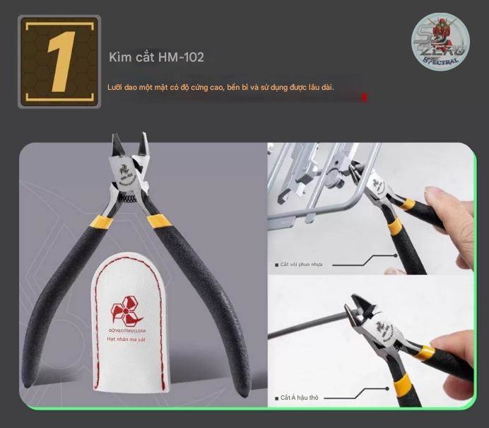 Bộ dụng cụ mô hình Hobby Mio x MOTOR NUCLEAR Premium Tool Kit (kìm, dao, nhíp, ...)