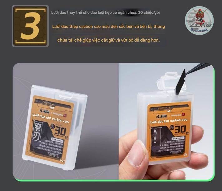 Bộ dụng cụ mô hình Hobby Mio x MOTOR NUCLEAR Premium Tool Kit (kìm, dao, nhíp, ...)