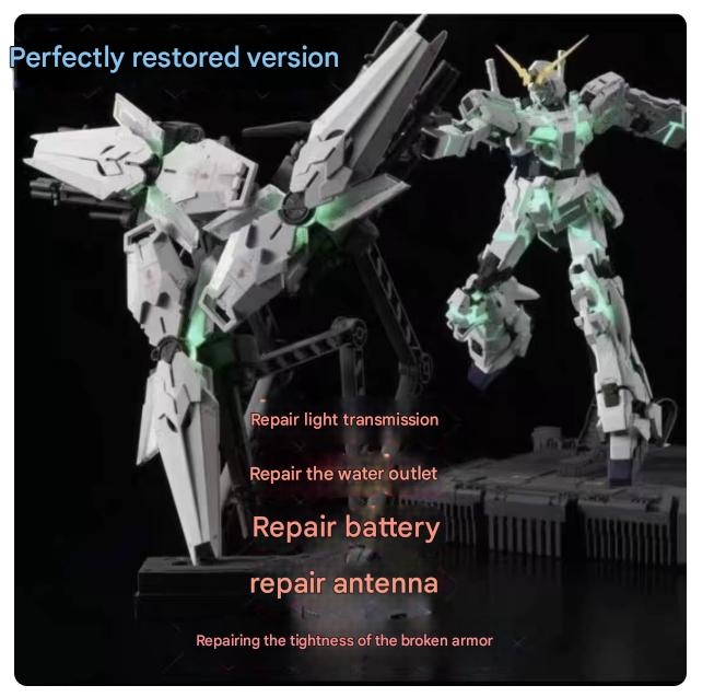 Mô hình lắp ráp 2201 MGEX UNICORN 1/100 gundam Final batte with light (repaired ver)