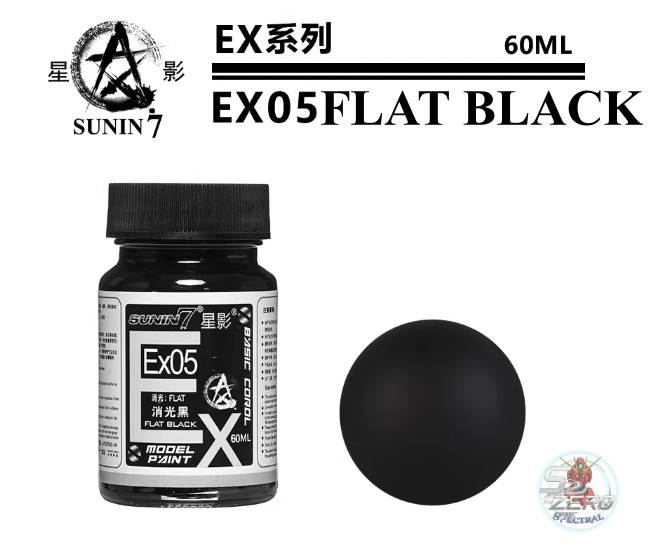 Sơn mô hình cao cấp Sunin Ex 05-10 Hight Quality Paint Red Blue Yellow lat Black White color 60ml