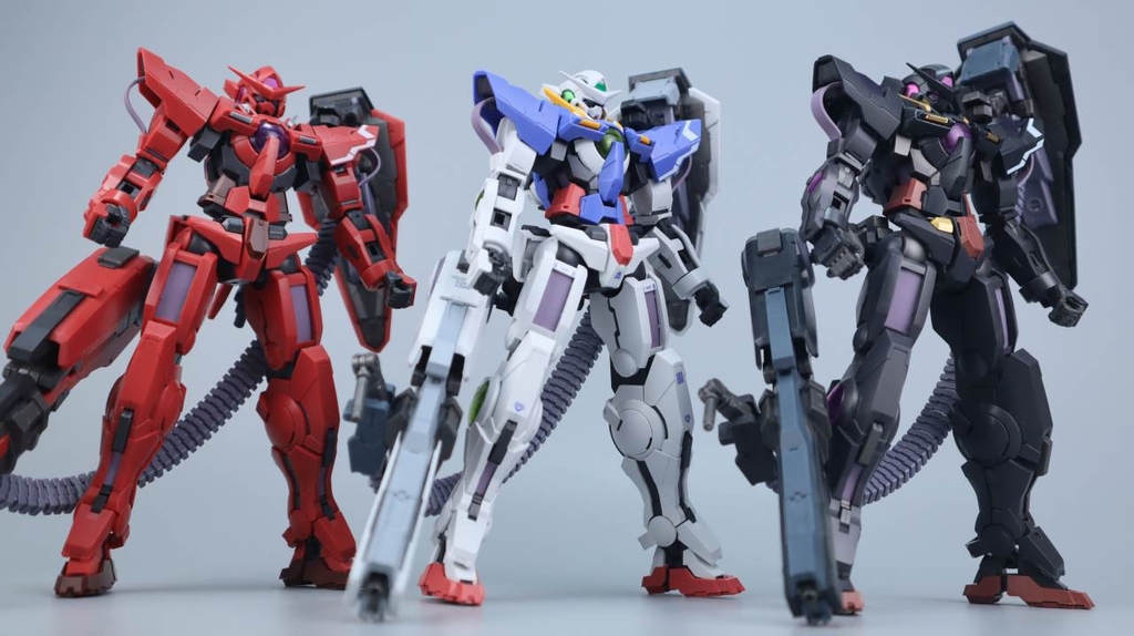 Mô hình lắp ráp MG 1/100 Exia GN High Mega Launcher Black/Red/Blue- SIYANZAI MODEL